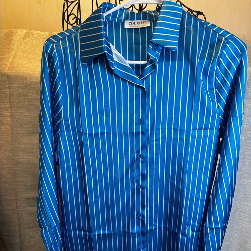 Blue Striped women’s Shirt